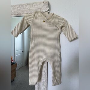 Konges Slojd baby lemon striped onesie